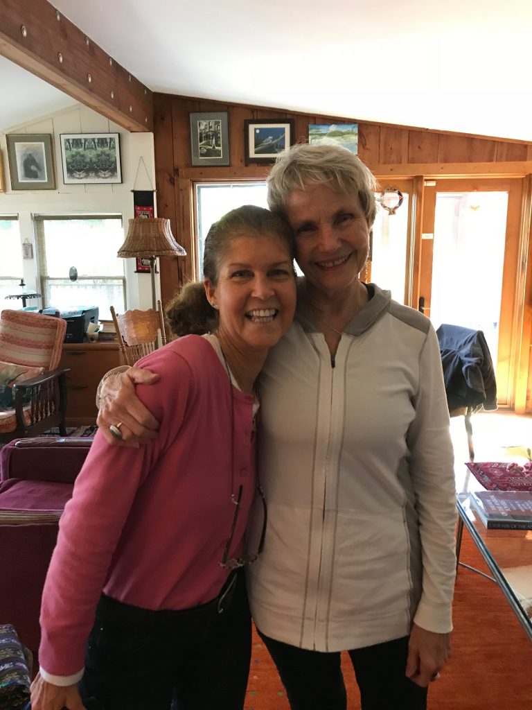 Bernadette with Patricia (owner of Patchwork Retreat)
